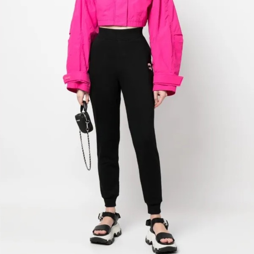 Karl Lagerfeld Black Sweatpants Streetwear Style